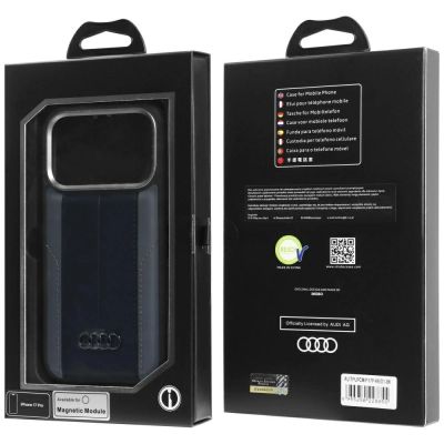 10. Etui Audi A6 Synthetic Leather MagSafe do iPhone 17 Pro - czarne