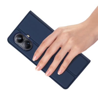 11. Dux Ducis Skin Pro etui do Realme 10 Pro pokrowiec z klapką portfel na kartę podstawka niebieskie