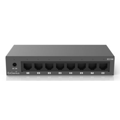 5. EnGenius ES108 przełącznik sieciowy Nie zarządzany Gigabit Ethernet (10/100/1000) Czarny
