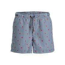 Jack&Jones męskie kąpielówki JWHARUBA SWIM PRINTS SHORTS 12206537 NAVY BLAZER STRIPES