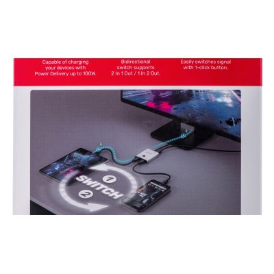 6. UNITEK PRZEŁĄCZNIK USB-C 4K 144HZ, DWUKIERUNKOWY