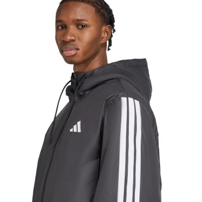 10. Kurtka męska adidas Essentials Climawarm 3-Stripes Insulated Hooded czarna JM4042
