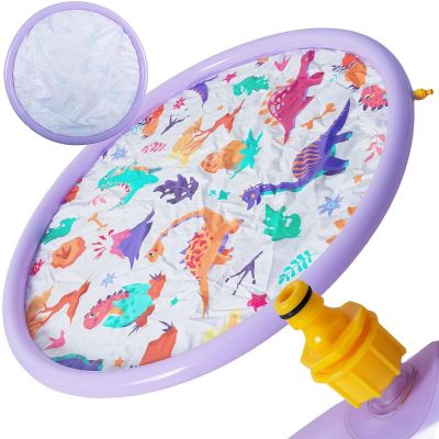 3. MATA DMUCHANA OKRĄGŁA 154x7CM PLAC ZABAW FONTANNA DINOZAURY 51627