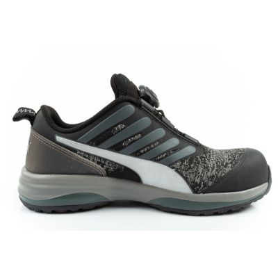 4. Puma buty robocze Charge Black Disc Low S1P ESD HRO SRC czarne BOA