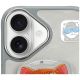 6. Etui Nimmy Glasses Cool Cat MagSafe na iPhone 16 - szare
