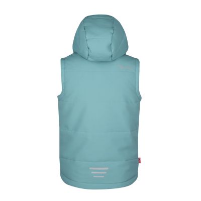 2. Kamizelka ocieplana dziecięca dla chłopca/dziewczynki Trollkids Kids Narvik Vest XT glacier green/orchid (730-325)