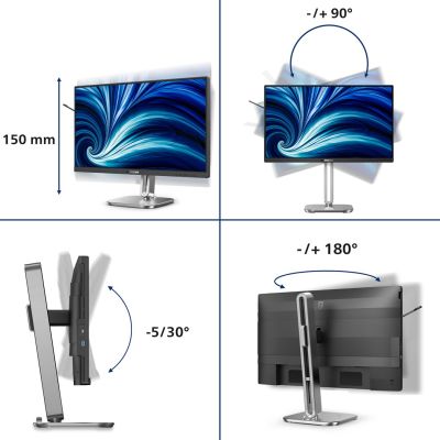5. Philips 4000 series 24B2N4200/00 monitor komputerowy 60,5 cm (23.8") 1920 x 1080 px Full HD LCD Szary