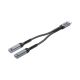 6. UNITEK ADAPTER AUDIO I ŁADOWANIA PD 2XUSB-C 15CM