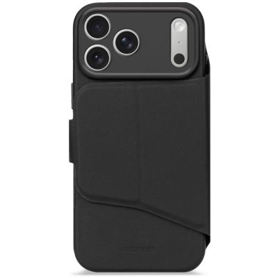 Decoded Textured Silicone Detachable Wallet - obudowa ochronna do iPhone 17 Pro kompatybilna z MagSafe (phantom black)