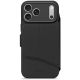Decoded Textured Silicone Detachable Wallet - obudowa ochronna do iPhone 17 Pro kompatybilna z MagSafe (phantom black)