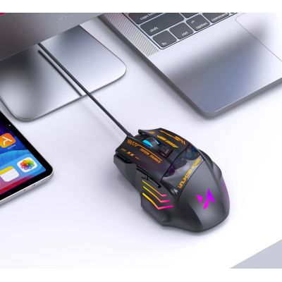 11. Mysz przewodowa Wozinsky WMGK-1179W gamingowa optyczna 7200 DPI z podświetleniem - czarna