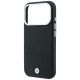 6. Etui BMW Sign Inclined Deboss Letters MagSafe na iPhone 18 Pro Max / 17 Pro Max - czarne