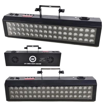 LIGHT4ME UV DMX BAR 54X3W efekt oświetleniowy list