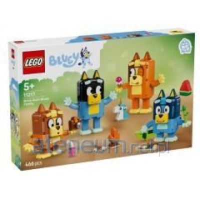 31. LEGO Bluey 11217 - Rodzina Blue z klocków
