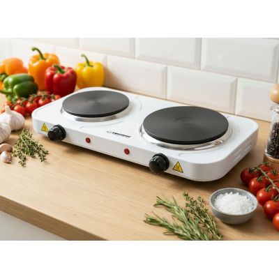 7. ESPERANZA KUCHENKA ELEKTRYCZNA YELLOWSTONE 1500W + 1000W EKH014W