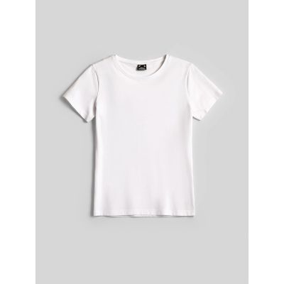 6. T-shirt slim gładki damski 4F 4FRMM00TTSHF3619-10S