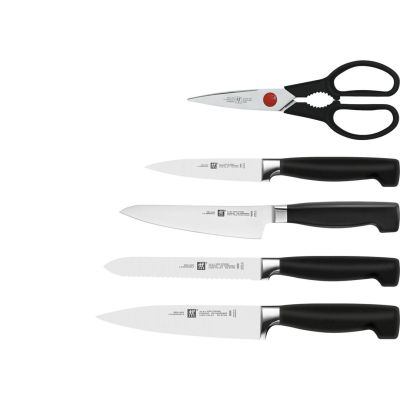 2. Zestaw 4 noży w bloku ZWILLING Four Star czarny