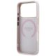 7. Etui Guess Stripe Peony 4G Logo MagSafe na iPhone 17 Pro Max / 18 Pro Max - różowe