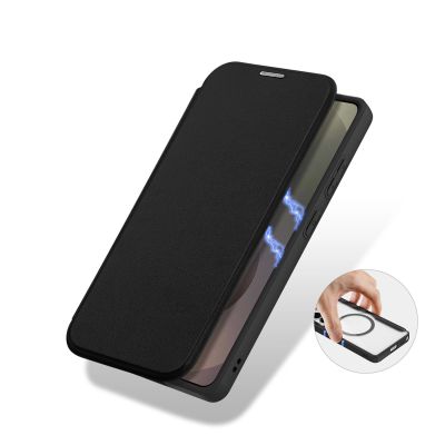 6. Etui Dux Ducis Skin X Pro z portfelem kompatybilne z MagSafe na Samsung Galaxy S26 Ultra - czarne