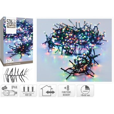 18. LAMPKI CHOINKOWE ŁAŃCUCH ŚWIETLNY 576 LED TIMER MULTIKOLOR