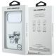 8. Etui Karl Lagerfeld Smooth Karl & Choupette Bodies Sketch MagSafe do iPhone 18 Pro Max / 17 Pro Max  beżowe
