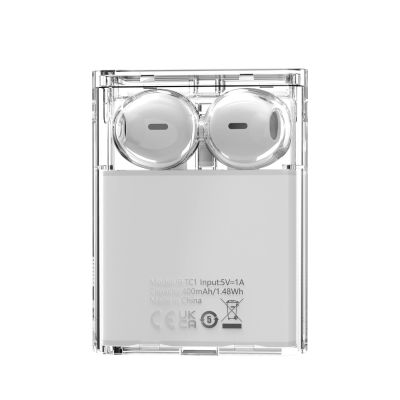 6. Słuchawki bezprzewodowe TWS Joyroom JR-TC1 IceLens Series ze światłami LED - białe