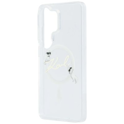 6. Etui Karl Lagerfeld IML KC Script MagSafe na Samsung Galaxy S26 Ultra - przezroczyste