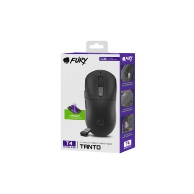 15. MYSZ DLA GRACZY FURY TANTO T4 WIRELESS BEZPRZEWODOWA 12000DPI CZARNA GAMINGOWA
