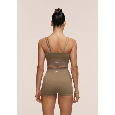 4. Top damski CASALL Shiny Seamless Rib Top kolor zielony