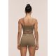 4. Top damski CASALL Shiny Seamless Rib Top kolor zielony