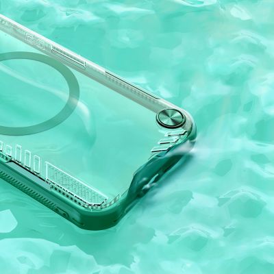 7. Etui Nillkin Iceblade Prop Magnetic z podstawką na iPhone 16e / 17e - zielone