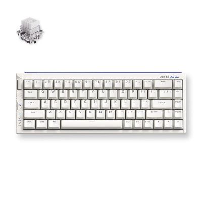 3. MCHOSE MC-ACE68TURBO-6 klawiatura Gaming USB Biały