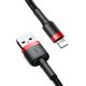 5. Kabel Baseus Cafule USB-A / Lightning 2.4A QC 3.0 0.5 m - czarno-czerwony