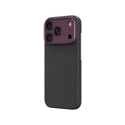 2. Etui AMAZINGTHING Titan Max Lens na iPhone 18 Pro z włókna aramidowego z osłoną aparatu kompatybilne z MagSafe - fioletowe