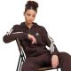 5. Bluza damska adidas Essentials 3-Stripes Full-Zip Fleece Hoodie brązowa KX0784