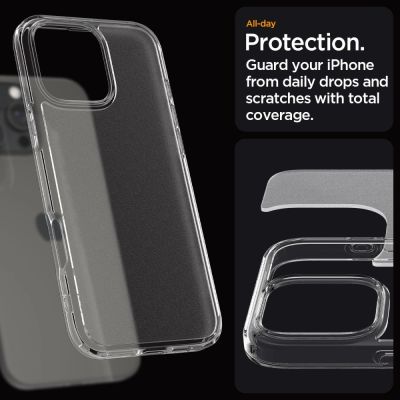 13. Etui Spigen Ultra Hybrid na iPhone 16 Pro Max - przezroczyste