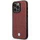 2. Etui BMW Leather Diamond Pattern MagSafe na iPhone 14 Pro - burgundowe