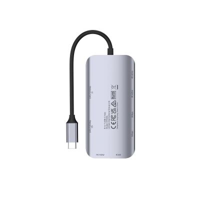 4. UNITEK AKTYWNY HUB USB-C 2X HDMI, CZYTNIK SD, 4K, RJ-45, PD 100W, 5 GBPS