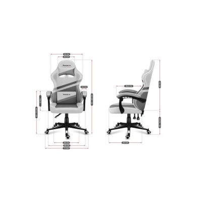 9. Fotel gamingowy Huzaro Force 4.4 Grey Mesh