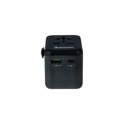 9. Verbatim 49544 adapter wtyczek zasilających Uniwersalne Czarny
