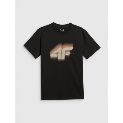 5. T-shirt regular z nadrukiem męski 4F 4FRSS26TTSHM4228-20S
