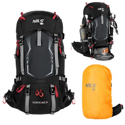 2. NC1993 PLECAK TURYSTYCZNY CZARNY NORTHLAKE 30L+10 NILS CAMP