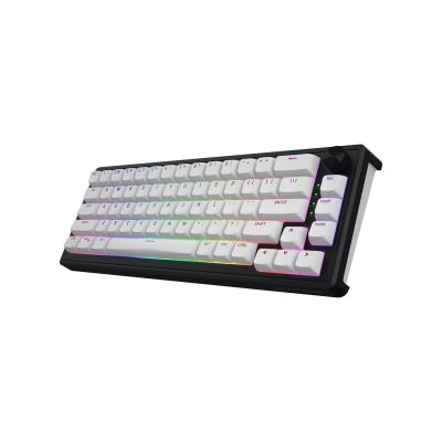 3. HATOR Skyfall Wireless 65 klawiatura Gaming USB + RF Wireless + Bluetooth QWERTY US English Czarny, Biały