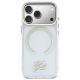 3. Etui Karl Lagerfeld IML KL Script Logo MagSafe na iPhone 17 Pro Max - przezroczyste