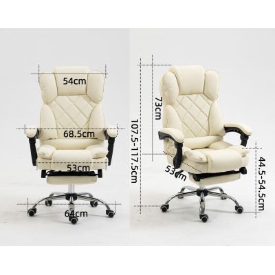 20. Activejet Fotel biurowy YK7416 beżowy