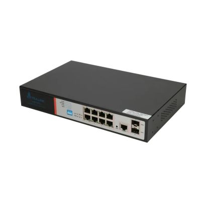 2. Extralink VICTOR | Switch PoE | 8x Gigabit PoE/PoE+, 2x SFP, 1x Port Konsolowy, 150W, Zarządzalny