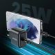 10. Ugreen ładowarka sieciowa USB Typ C 25W Power Delivery + kabel USB Typ C 2m czarny (50581)