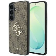 Etui Guess Leather 4G Metal Logo na Samsung Galaxy S26 FE - brązowe