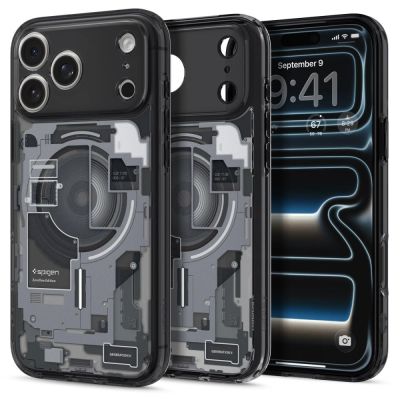 2. Etui Spigen Ultra Hybrid MagSafe na iPhone 17 Pro Zero One - czarne