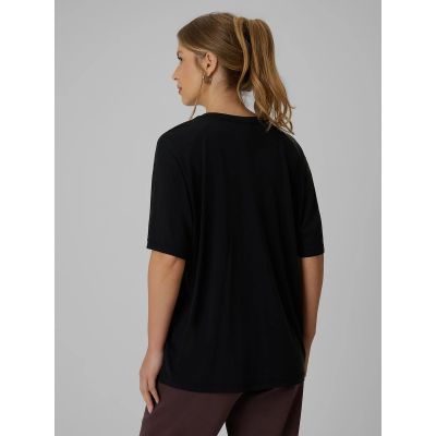 2. T-shirt loose z modalem damski 4F 4FRSS26TTSHF3630-20S